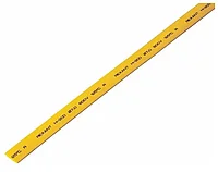 Трубка термоусадочная 8,0/4,0 мм, желтая, упаковка 50 шт, по 1м REXANT