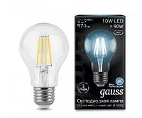 Лампа LED FILAMENT A60 10W 4100К E27 970Lm /GAUSS/