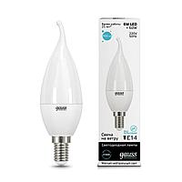 Лампа LED Свеча на ветру 6W E14 4100K 450lm ELEMENTARY /GAUSS/