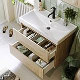 Тумба подвесная «ASTRID» 80см с умывальником Фест 800 (цвет: дуб давос), фото 6