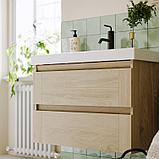 Тумба подвесная «ASTRID» 80см с умывальником Фест 800 (цвет: дуб давос), фото 5