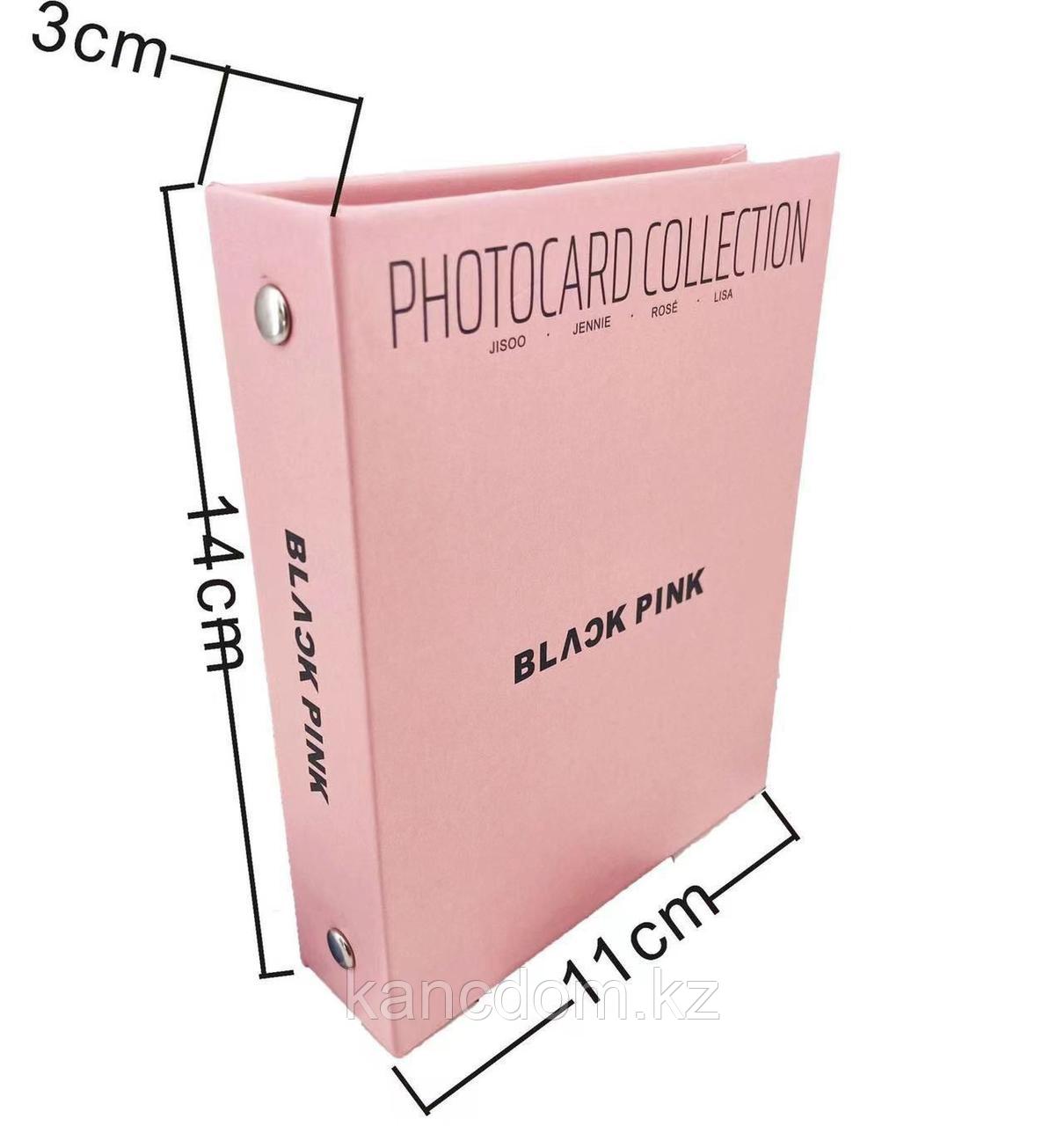 "BLACKPINK" сақиналарындағы фотоальбом-биндер 10 фото, 6,5х9см, шағын - фото 1 - id-p114408891
