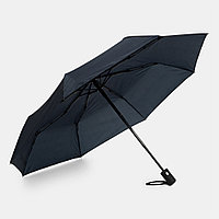 Ветроустойчивый складной зонт-автомат PLOPP Темно-синий