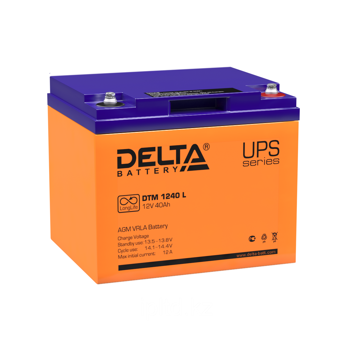 Аккумулятор Delta DTM 1240 L (12В, 40Ач) - фото 1 - id-p3062265