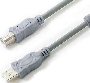 Кабель принтер Vellygood VG50S USB 2.0 A-B, серый
