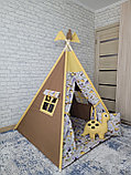 Детский домик вигвам Желтый Дино, фото 2