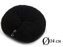 Валик для объема волос Q-66 черный Ø 14 см на кнопке AISULU (м) №70889(2)