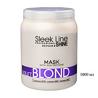 Маска для окрашенных волос с протеином шелка SLEEK LINE BLOND VIOLET 1000 мл №53404