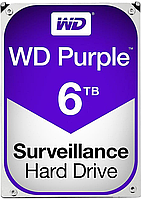 Жесткий диск для видеонаблюдения HDD 6Tb Western Digital Purple SATA 6Gb WD64PURZ