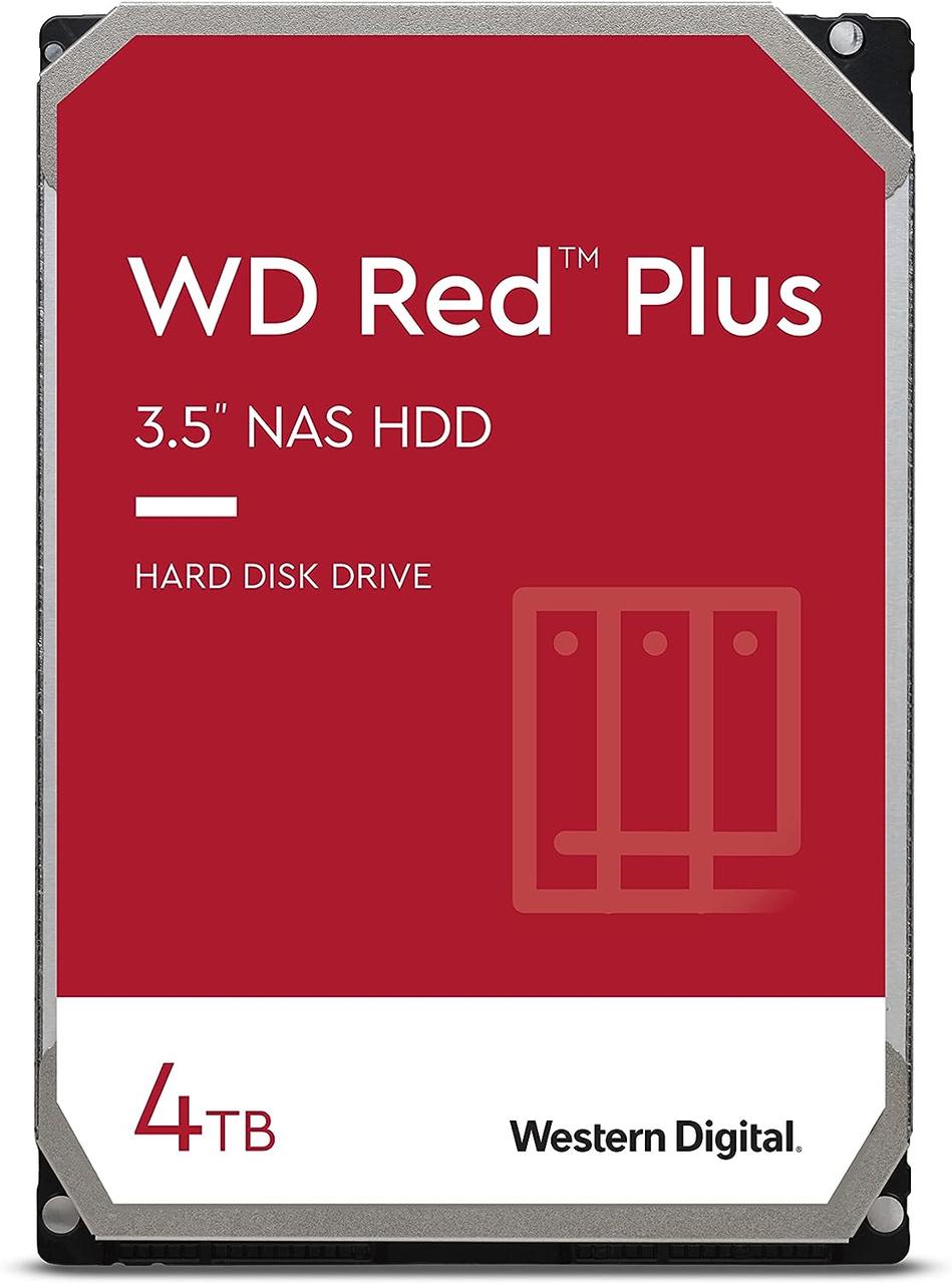 Жесткий диск для NAS систем HDD 4Tb Western Digital RED Plus SATA 6Gb WD40EFPX - фото 1 - id-p114394880