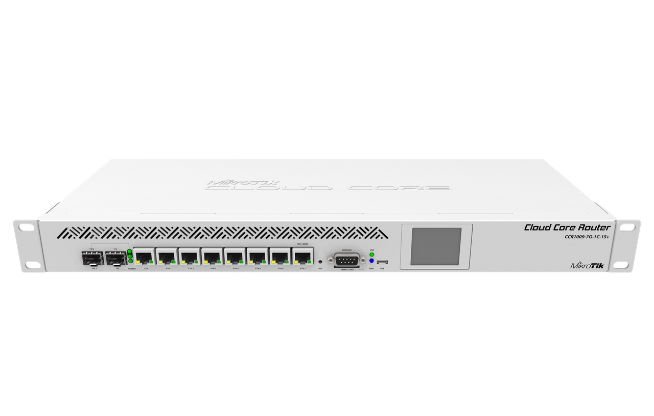 Маршрутизатор MikroTik CCR1009-7G-1C-1S+