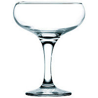 Шампанское-блюдце «Бистро»; стекло; 260мл; D=95/63,H=132мм; прозр.
