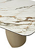 Стол BRONTE 220 KL-188 Контрастный мрамор матовый, итальянская керамика/ Шампань, ®DISAUR, фото 5