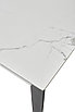 Стол CORNER 120 GLOSS STATUARIO WHITE SOLID CERAMIC / BLACK, ®DISAUR, фото 2