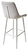 Барный стул ХОФМАН, цвет H-09 Светло-серый, велюр / белый каркас М-City, фото 3