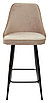 Полубарный стул NEPAL-PB БЕЖЕВЫЙ #5, велюр/ черный каркас (H=68cm) М-City, фото 6