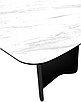 Стол NORD 240 MARBLES KL-99 Белый мрамор, итальянская керамика / черный каркас, ®DISAUR, фото 5