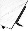 Стол BELLUNO 160 MARBLES KL-99 Белый мрамор матовый, итальянская керамика/ черный каркас, ®DISAUR, фото 5