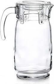 Кувшин «Акватик» с крышкой; стекло,пластик; 1,65л; D=11,H=24,L=18см; прозр., фото 1