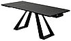 Стол FONDI 180 MARBLES NERO KL-116 Черный мрамор матовый, итальянская керамика/ черн.каркас, ®DISAUR, фото 4