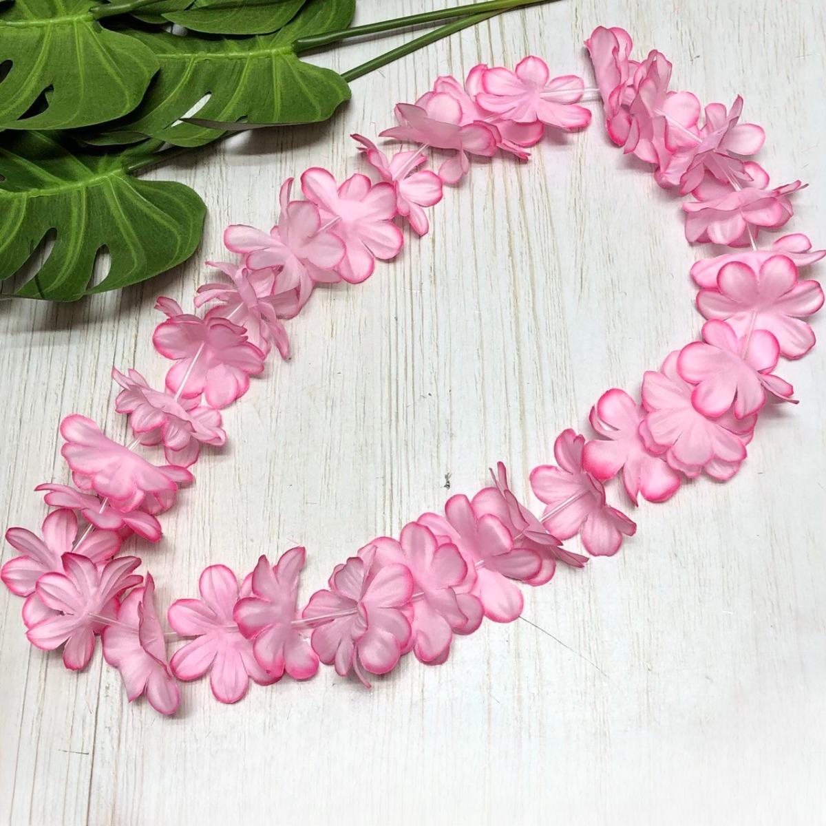 Леи гавайское ожерелье 50 см розовое - фото 1 - id-p114441270