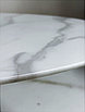 Стол SOLO 80 Белый мрамор G-1, стекло / черный M-city, фото 8