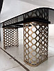 Стол CHIAVARI 220 KL-116 Черный мрамор матовый, итальянская керамика / бронзовый, ®DISAUR, фото 2
