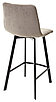 Полубарный стул CHILLI-QB SQUARE латте #25, велюр / черный каркас (H=66cm) М-City, фото 4