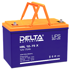 Аккумулятор Delta HRL 12-75 X (12В, 75Ач)