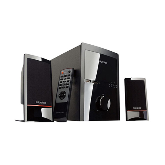 Акустическая система 2.1, USB, FM-радио, пульт ДУ, черный Microlab M-700U - фото 1 - id-p114397184