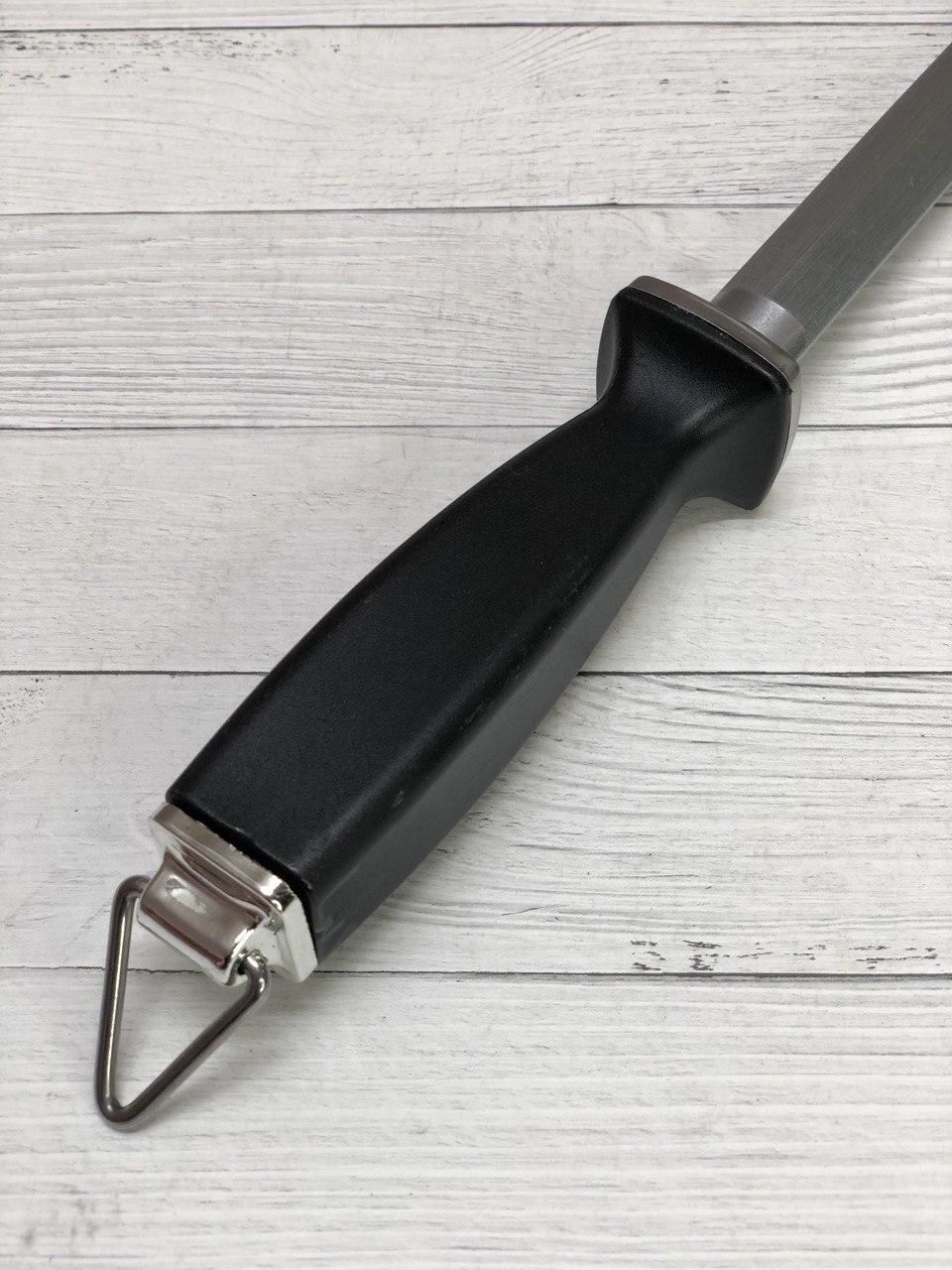 Ручная точилка мусат для ножей (ножеточка) 8"Grinding stick 34 см черный - фото 3 - id-p114442781