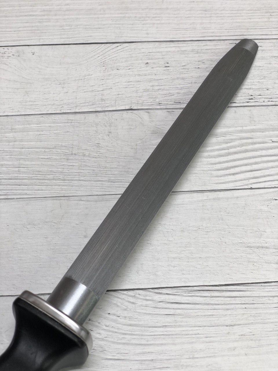 Ручная точилка мусат для ножей (ножеточка) 8"Grinding stick 34 см черный - фото 5 - id-p114442781