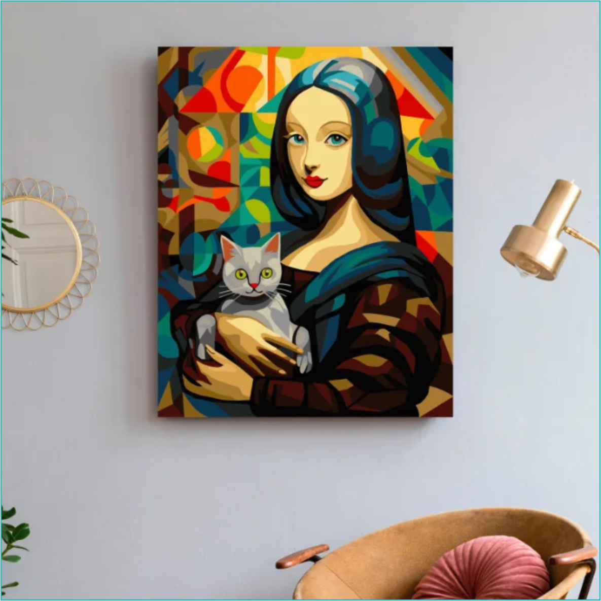 Картина по номерам "Мона Лиза Джаконда - Авангард" (40х50) - фото 2 - id-p114445127
