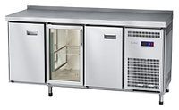 Стол холодильный Abat СХС-60-02 (1 дверь, 1 дверь-стекло, 1 дверь, борт)
