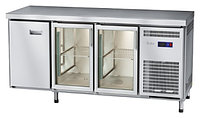 Стол холодильный Abat СХС-70-02 (2 двери-стекло, 1 дверь, без борта)