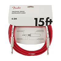 Инструментальный кабель, 4.5м, Fender Original Series Instrument Cable 15" Fiesta Red 099-0515-010