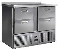 Стол холодильный Finist СХСн-700-0/4 (нижний холодильный агрегат, с бортом)