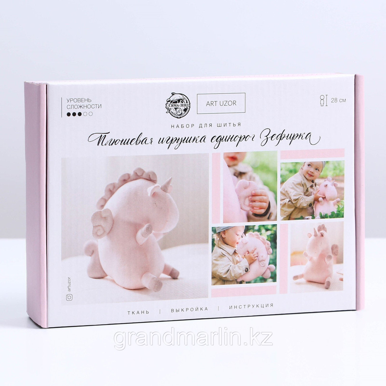 Набор для шитья. Мягкая игрушка «Единорожка», 28 см, фото 1