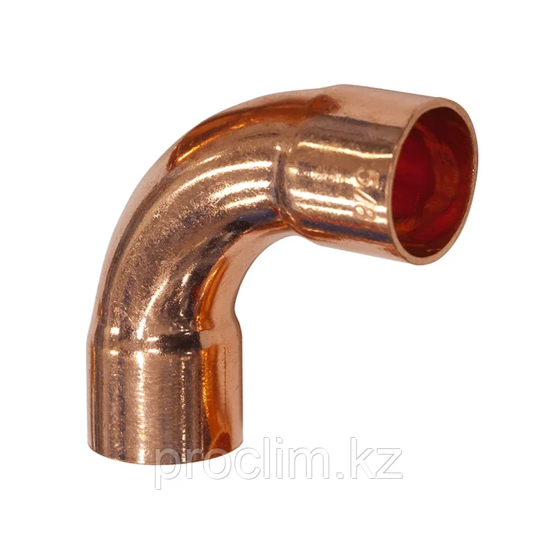 Отвод медный 90 удлиненный двухраструбный 1 3/8"