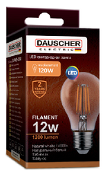 Лампа LED FILAMENT A65 12W  E27 4000К (DEUTSCHER)