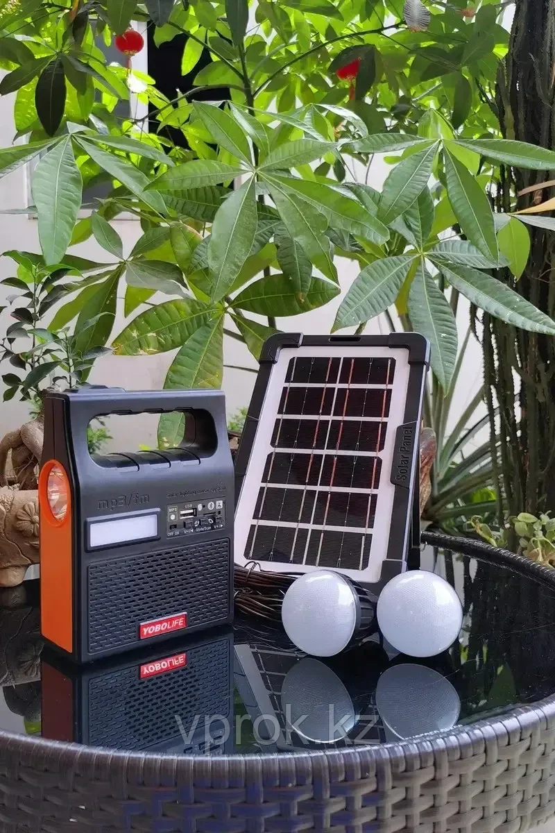 Фонарик для тревожного чемоданчика с радио и зарядкой Yobolife LM-3601, 2 LED и солнечная панель - фото 5 - id-p114458826