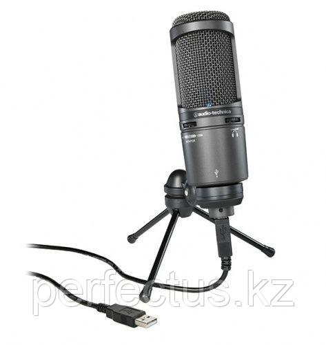 Audio-Technica AT2020USB студиялық микрофоны+ қара - фото 2 - id-p112260544