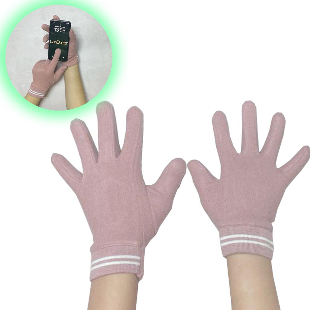 Сенсорные перчатки подростковые розовые - фото 1 - id-p114462995