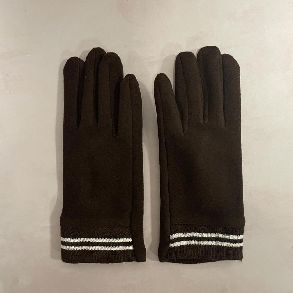 Сенсорные перчатки подростковые коричневые - фото 5 - id-p114463107