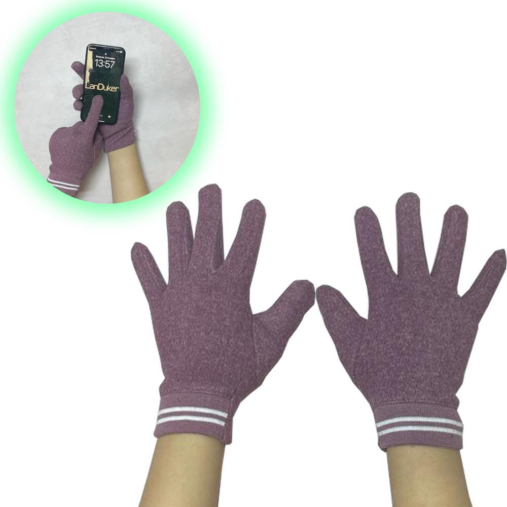 Сенсорные перчатки подростковые фиолетовые - фото 1 - id-p114463235