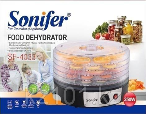 Сушилка дегидратор для фруктов и овощей Sonifer SF-4033 (250 Вт) - фото 1 - id-p114466400