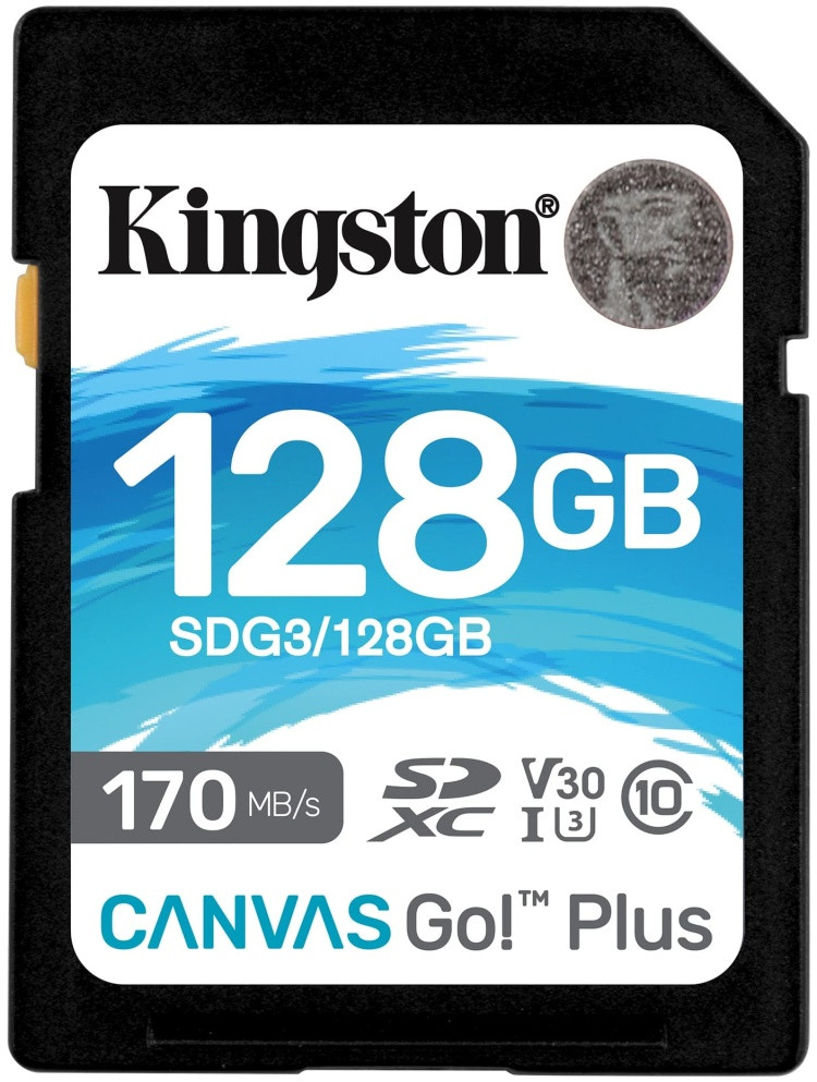 Карта памяти Kingston SDG3/128GB - фото 1 - id-p114320120