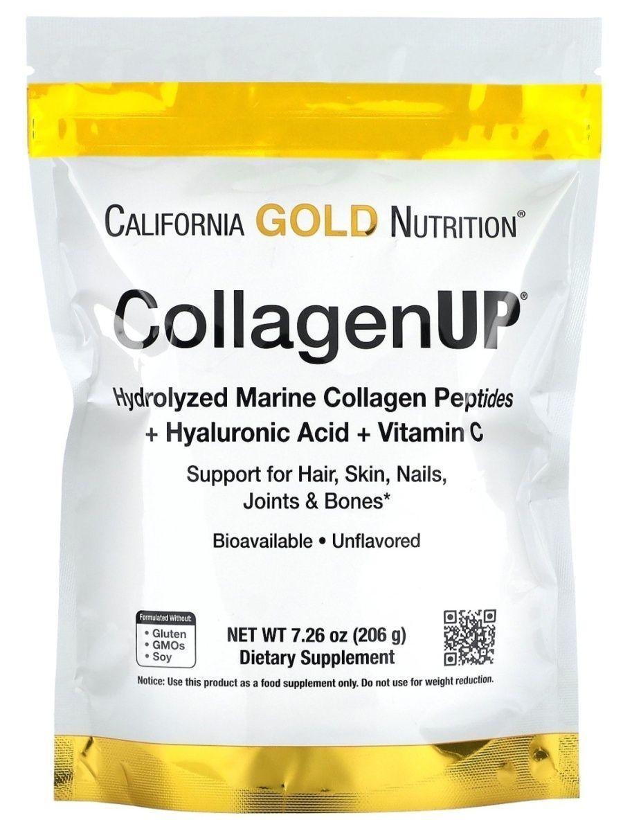 CALIFORNIA GOLD NUTRITION CollagenUP Морской коллаген, 206 г - фото 1 - id-p114468206