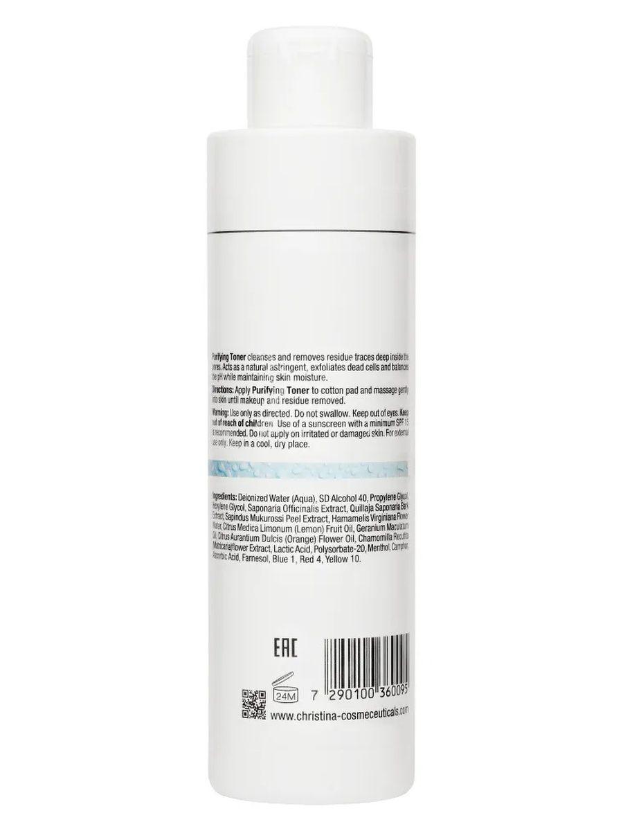 CHRISTINA Fresh Purifying Toner For Normal Skin Тоник для нормальной кожи, 300 мл - фото 2 - id-p114468228