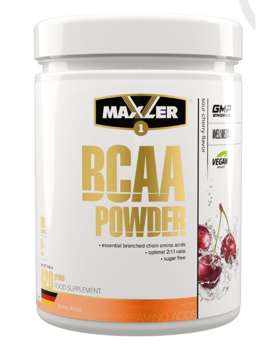 Maxler BCAA Powder 420 г Sour Cherry со вкусом Вишня - фото 1 - id-p114468347